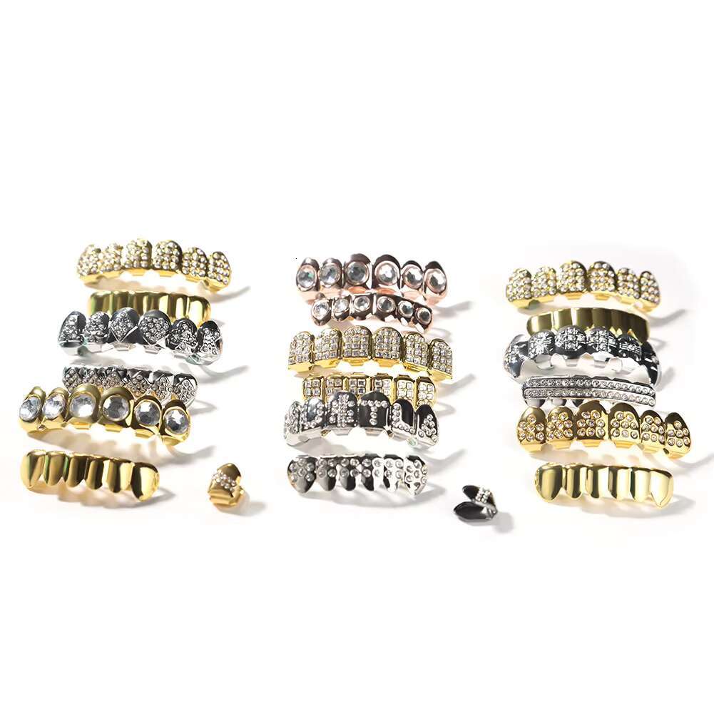 Hip Hop Punk Style Fashion Body Jewelry Diamond Plating Rap Braces Teeth Grills On-Trend Accessories