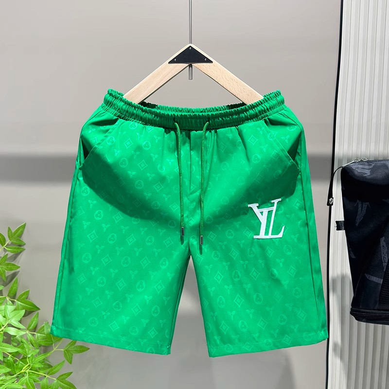 new free shipping designer Shorts Men thin pants cool and casual in summer ice silk beach pants straight leg loose shorts Relaxed