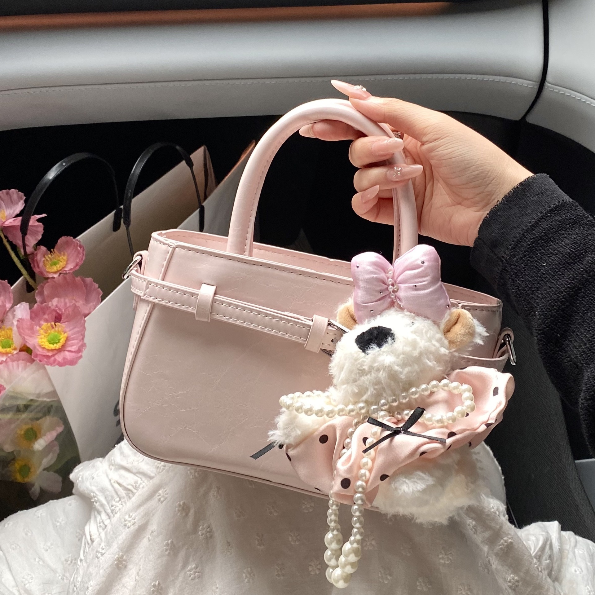 designer Summer Simple Handbag for Women 2025 New Trendy Fashion Korean Style Small Tote Bag Versatile Shoulder Bag Bucket Bag