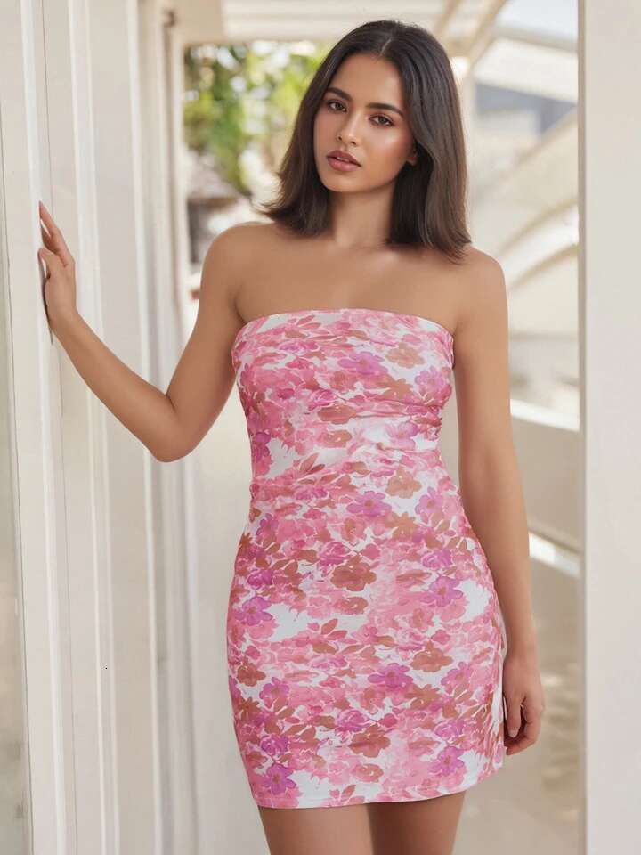 Elegant Lace Halter Neck Midi Dress with Ruffle Hemline and Cutout Back Detail for Cocktail Wedding Party Evening