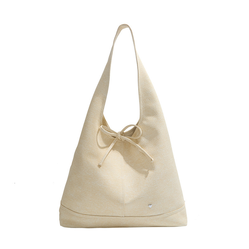 designer High-end 2025 New Korean Style Niche Women's Bag Versatile French Style Bowknot Large Capacity Shoulder Underarm Tot