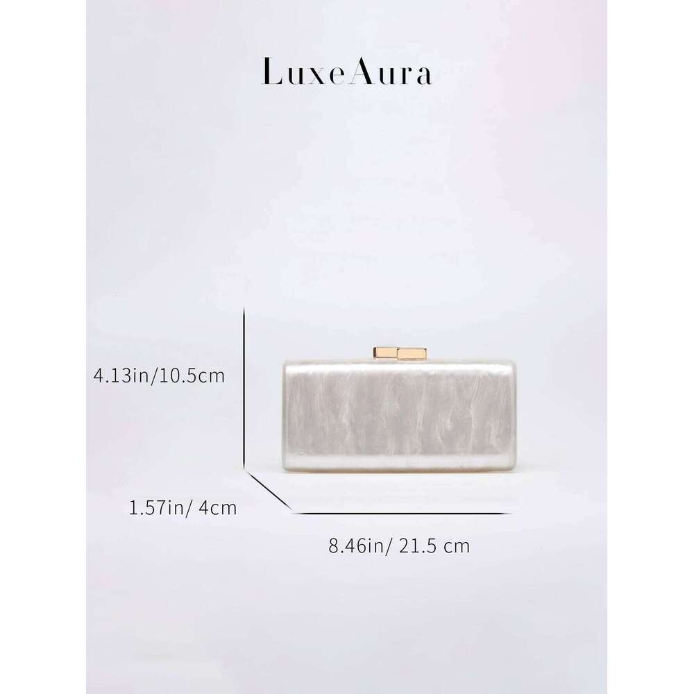 European And American Fashion Retro Pure Color Acrylic Square Box Versatile New Banquet Party Wedding Clutch Single Shoulder Crossbody Bag