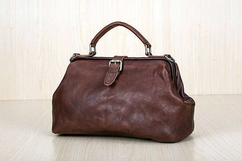 Newsbirds Leather Handbags Women Bags Designer 100% Genuine Leather Men Women Handbag For Travel Anti Theft Shoulder Bags