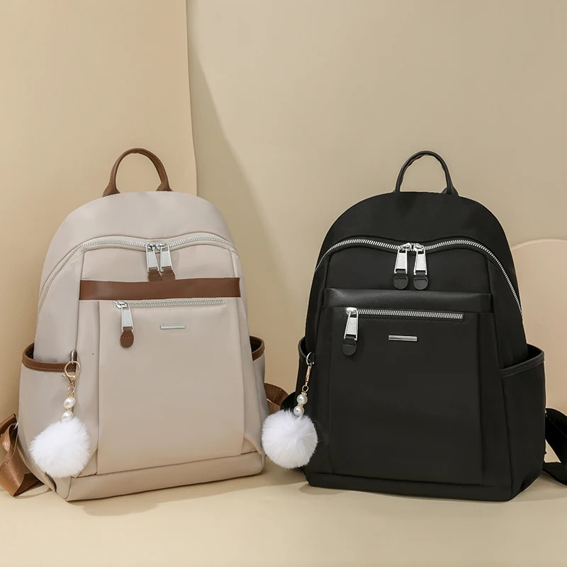 Backpack Fashionable Lightweight Oxford Cloth Travel College Student Computer Large Capacity Commuting Bag School Bag 250605