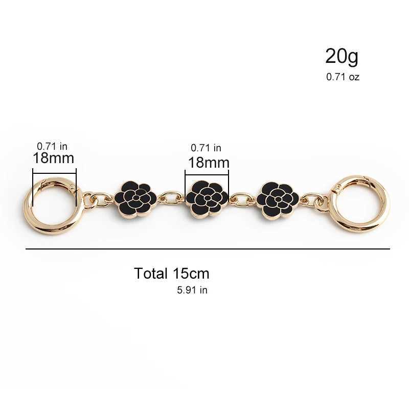 1PC camellia extension chain bag strap extension chain crossbody bag handbag handle replacement accessories decorative chain XJ250607