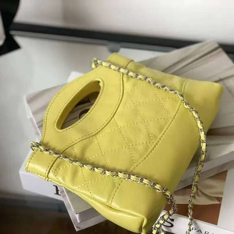 2025 New Trendy Argyle Chain Handbag High-Quality Genuine Women's Crossbody Bag Soft Fashionable Cow Leather