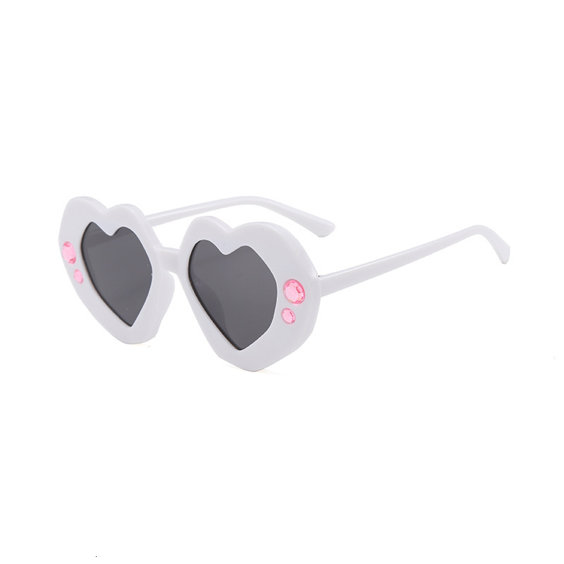 New Heart-Shaped Children's Sunglasses Cool Cute Boys Girls UV Protection Sunshade