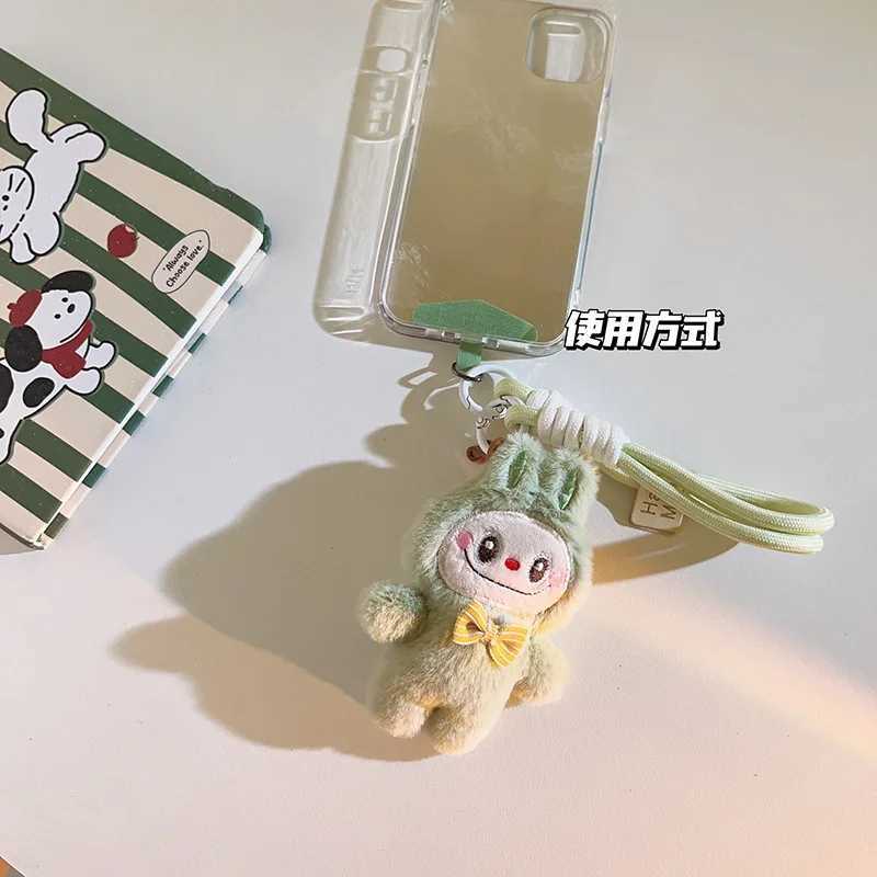 Labubu Keychain Cartoon Monsters Key Chain Backpack Pendant Fashion Cute Handbag Hanging Ornament Lovely Jewelry Gift for Kids XJ250607