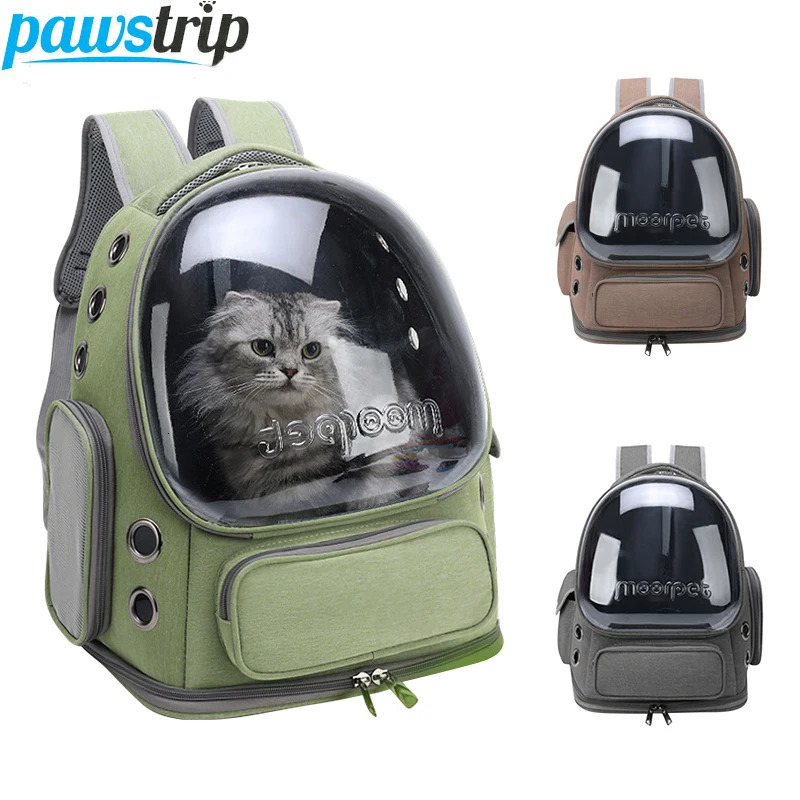 Transparent Pet Cat Bag Outdoor Travel Backpack for Cats Small Dogs Breathable Cat Carrying Bag Pet Supplies 250603
