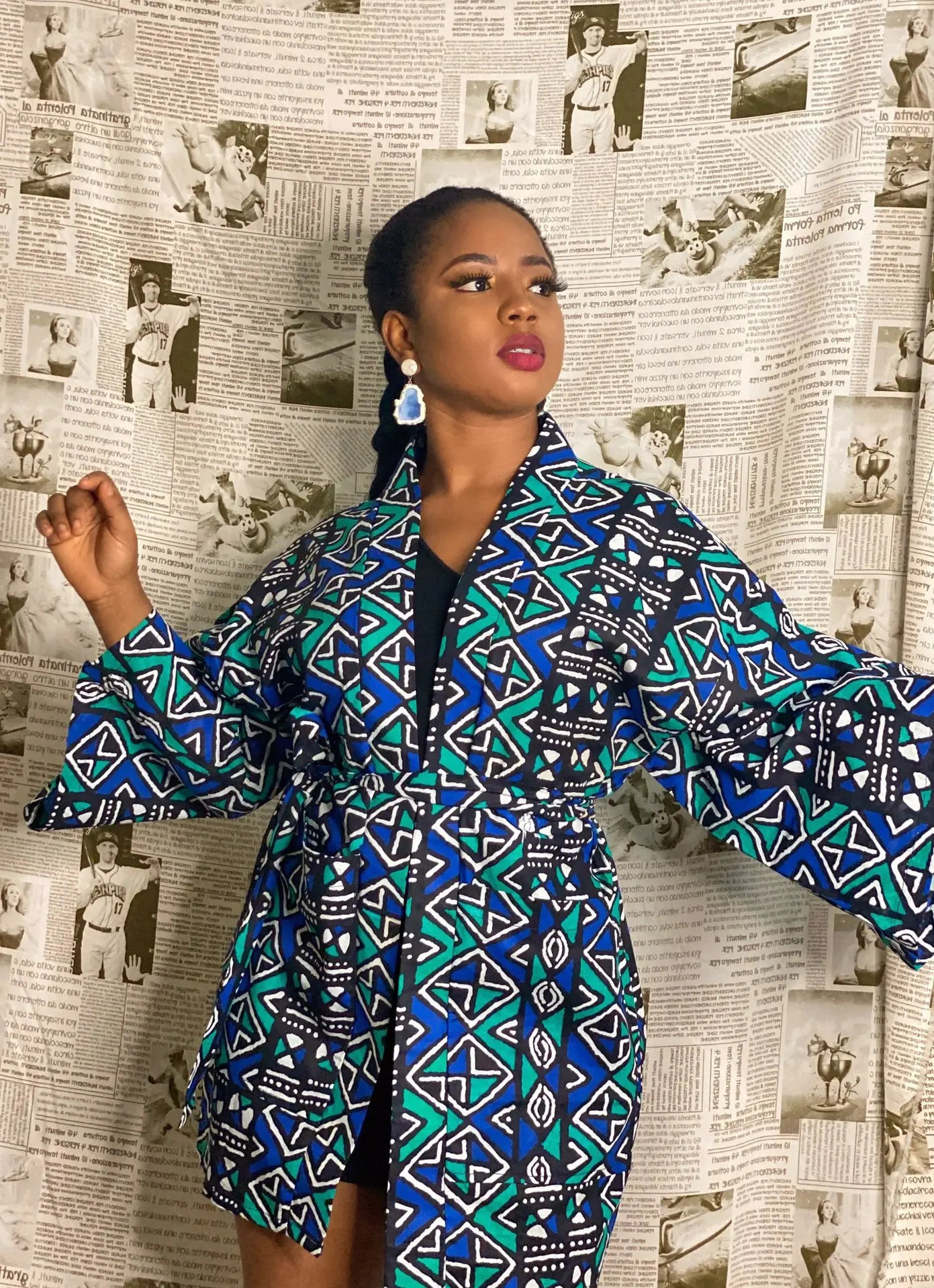 African Dresses For Women Fashion Kimono Cardigan Coat Traditional Floral Print Rich Bazin Dresses Dashiki Party African Skirts 250603