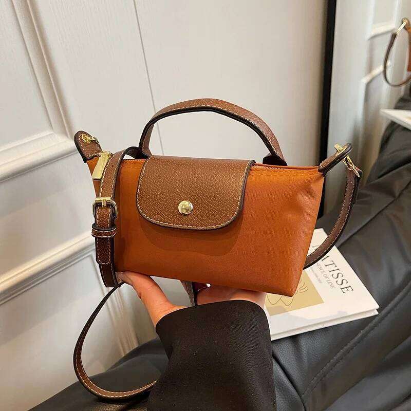 2025 Trendy Summer New Popular Lightweight Shoulder Crossbody Fashionable Women's Bag, Checkered Canvas, Personalized Multi