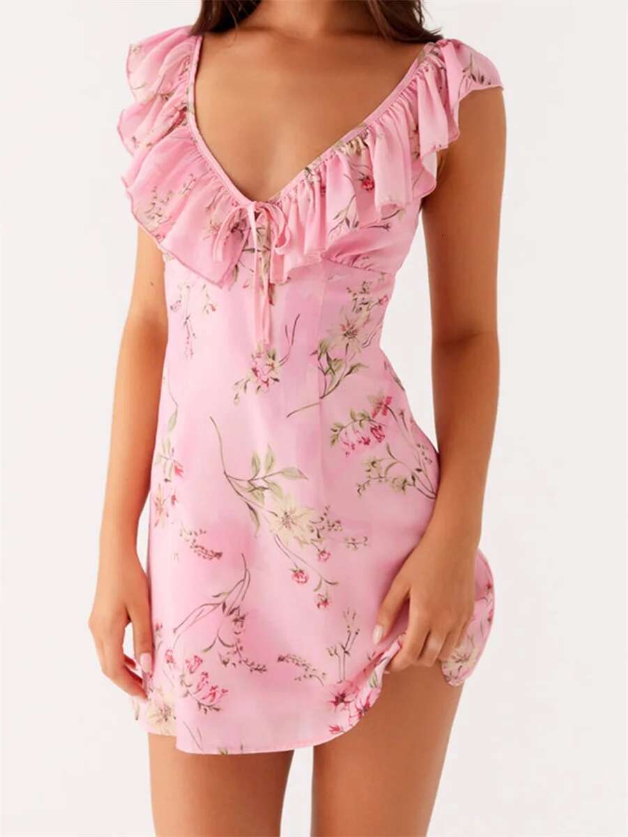 Elegant Lace Off-shoulder Maxi Dress with Ruffle Hem and Tie Waist for Wedding Guest Evening Party Prom Beach