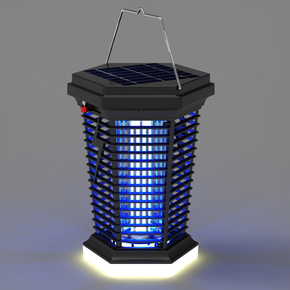 Solar mosquito killer lamp USB charging mosquito killer mosquito trap lamp battery camping lamp mosquito killer + lighting