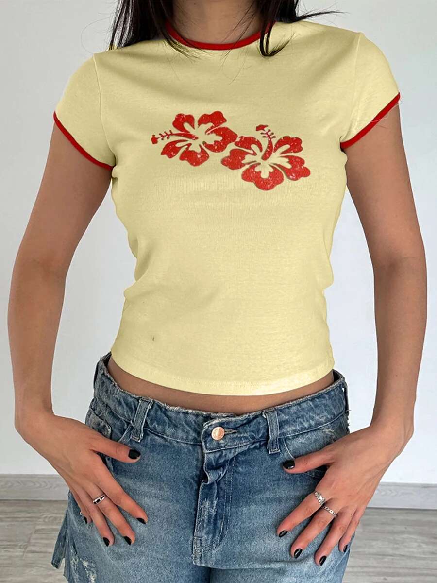 Womens Fit Tops Short Sleeve V-neck Geometric Print Casual Blouses Spring Fashion Shirts Trendy Tees for Ladies