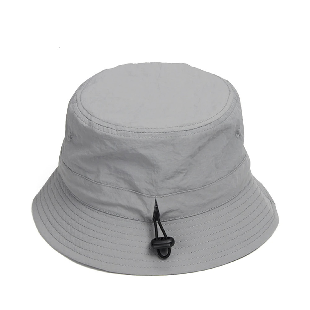 Versatile Camping Hat Waterproof Bucket Hat Summer Outdoor Activities Sun Protection Drawstring Hiking Fishing Sunbathing 250605