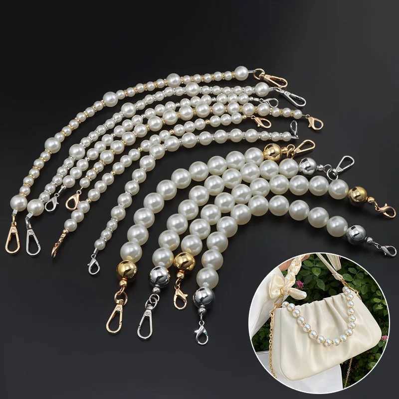 Imitate Pearl Strap for Bags Handbag Accessories Purse Belt Handles Cute Bead Chain Tote Women Purse DIY Replacement Strap Chain XJ250607