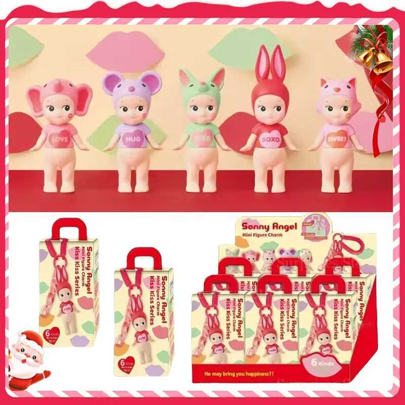 New Blind Box Angel Kiss Series Keychain Mystery Keychain Character Decoration Mini Figure Charm Birthday Gift Z250607