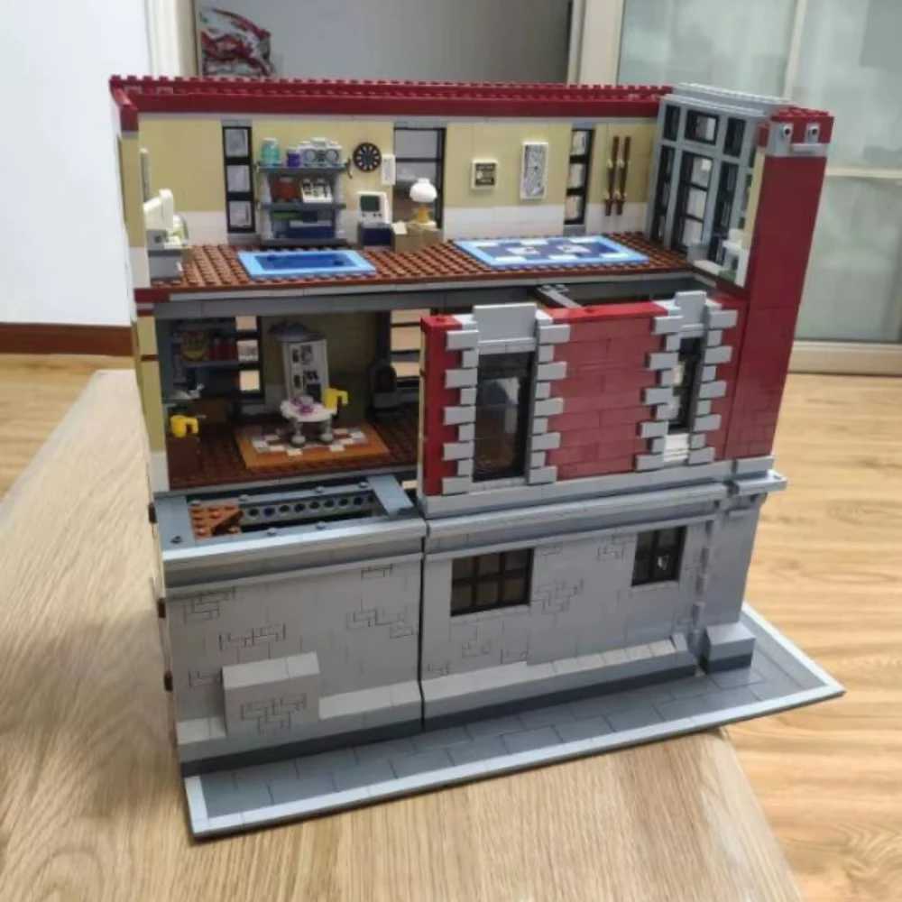 4634Pcs City Street View Ghostbusters Firehouse Headquarters 16001 Building Blocks Bricks Kit Compatible 75827 Kid Birthday Gift Z250607