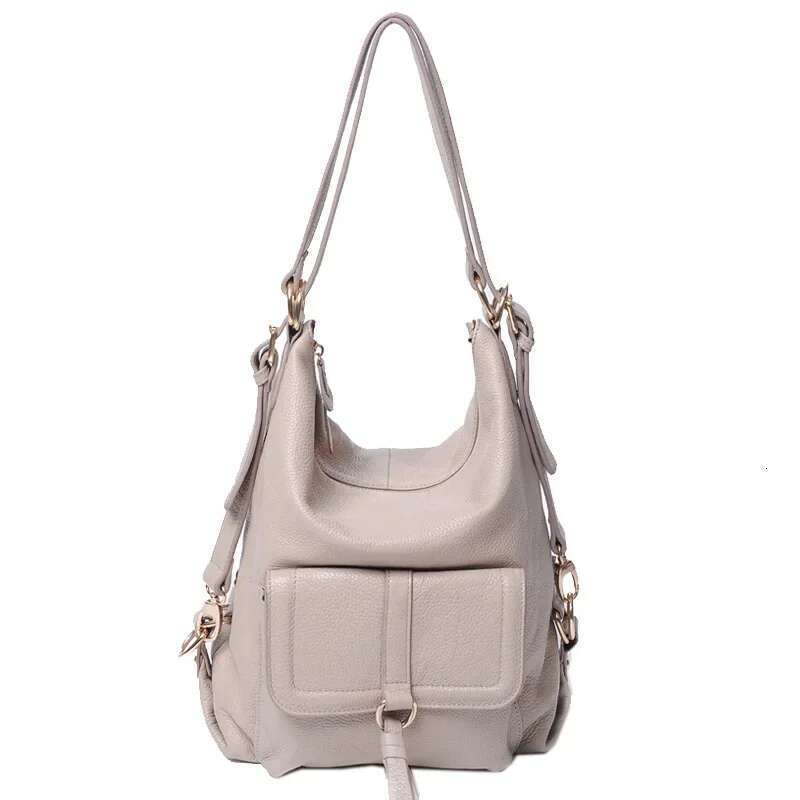 2024 New Vintage Fashionable Large Capacity Leather Women's Backpack Single Shoulder Motorcycle Equipment Accessories