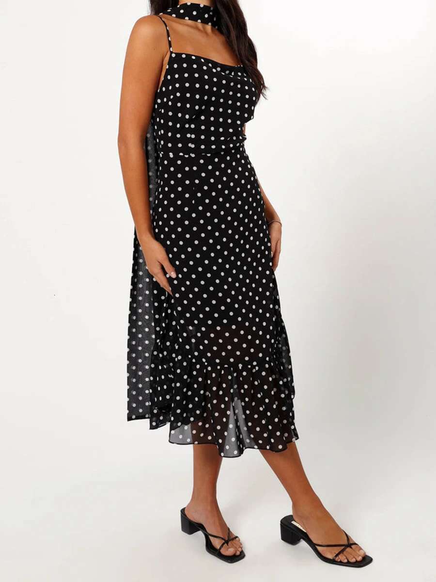 Elegant Floral Print Sleeveless Maxi Dress with Belt and Matching Headband for Summer Wedding Guest Outfit