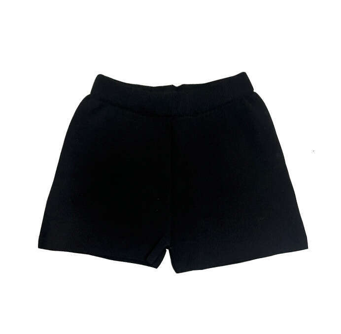 Summer Solid Color Knitted Shorts for Women, European and American Tight Street Style Boxer Shorts, Women's Leggings, 2025 New Casual Fashion Tre