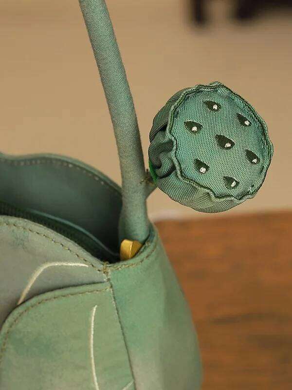 Women Cottagecore Floral Embroidery Stylish Green Shoulder Bag 2025 Female Chinese Vintage Retro Chic Designer Haruku Handbag