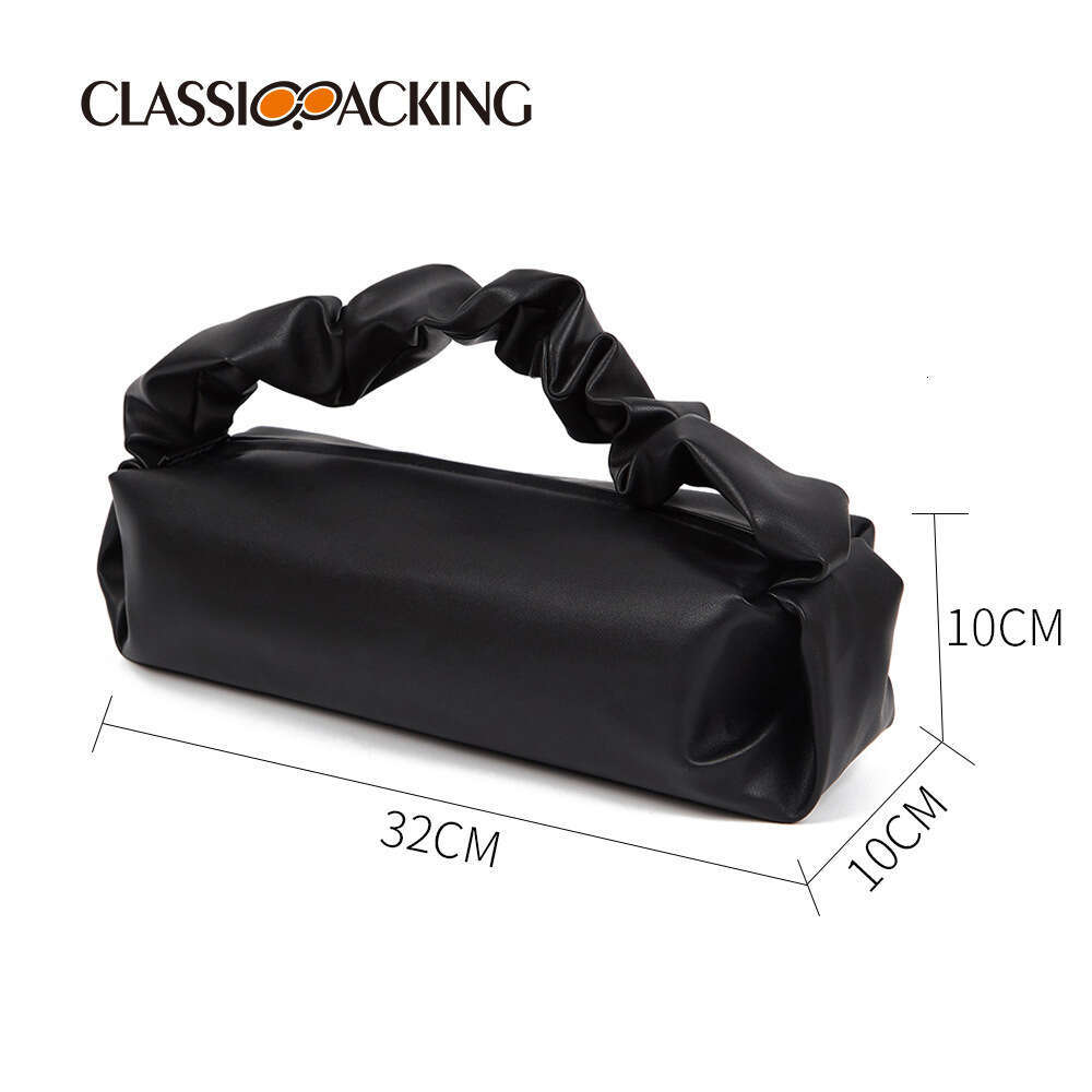 2025 New Korean Style Women's Solid Color Cloud Pleated Bag Simple Sweet Ladies Handbag GUHUISHU