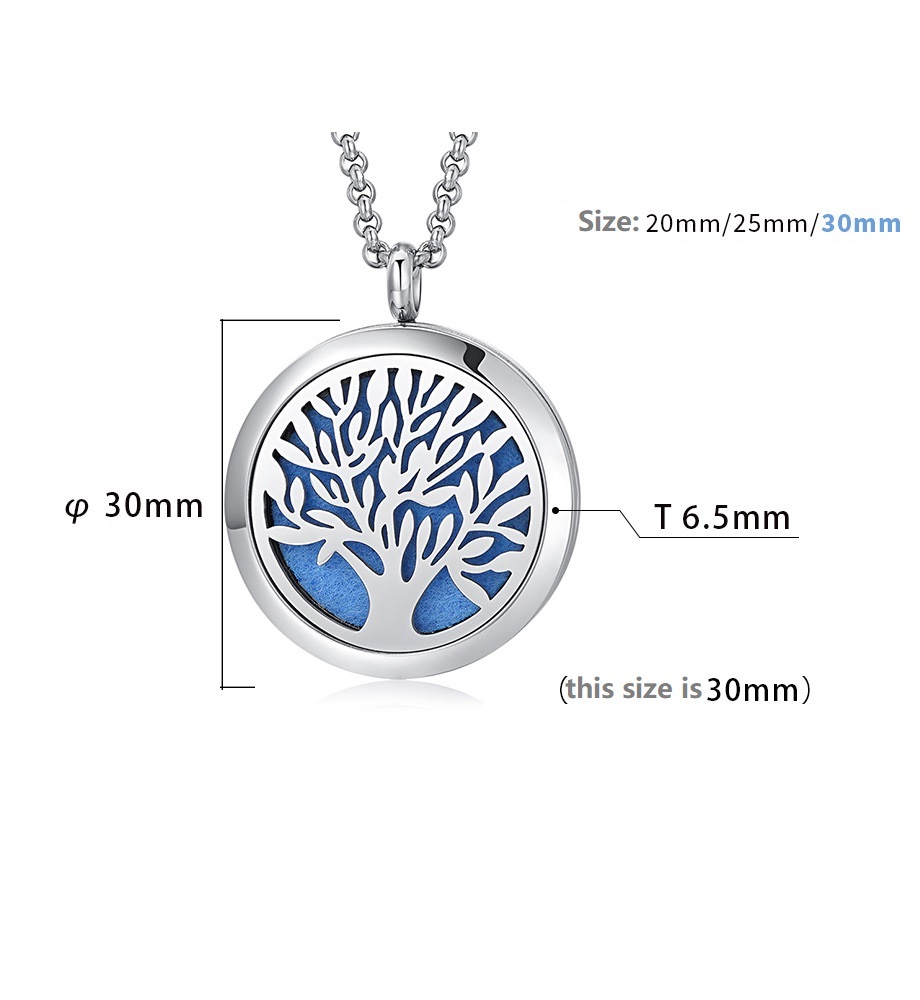Stainless Steel Essential Oil Aromatherapy Pendant - Magnetized & Hollow-Carved Design for Personal Scent Dispersal