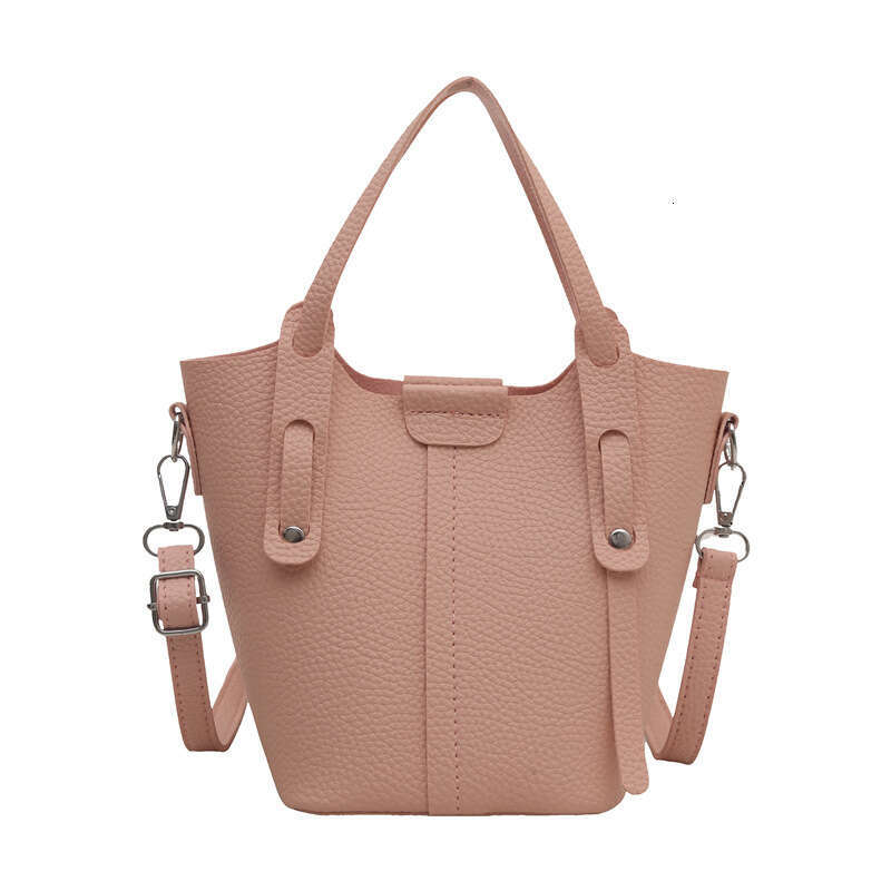 Versatile Women's 2025 New Single Shoulder Crossbody Fashion Small Square Internet Celebrity Korean Style Basket Bucket Bag
