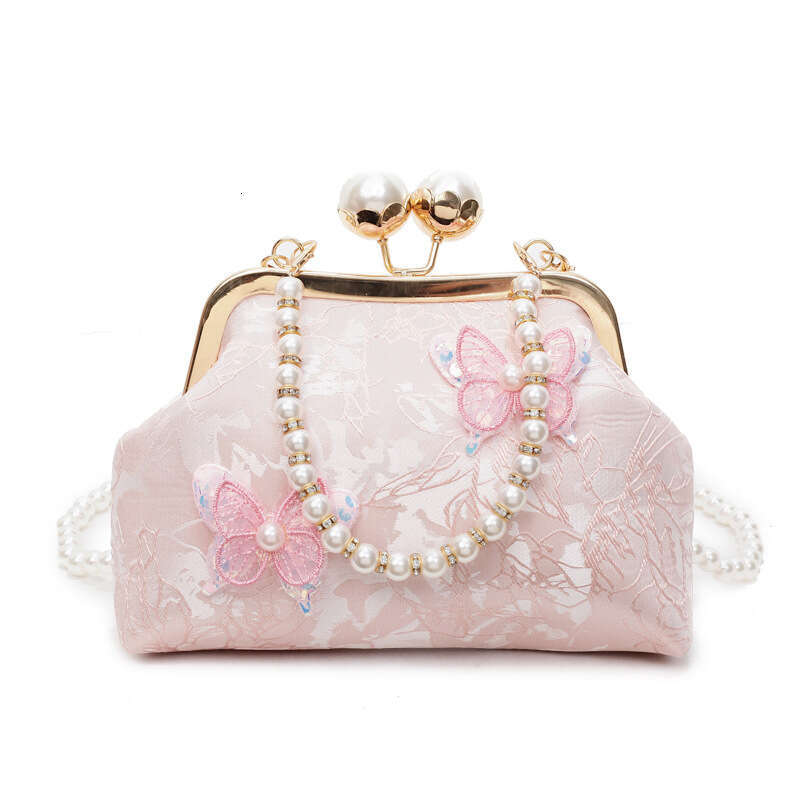 New Cheongsam Style Embroidered Women's Chinese Handbag Crossbody Versatile Pearl Evening Bag