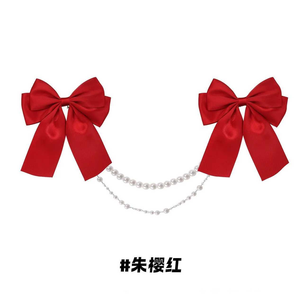 luxury Ita bag bow Detachable Pearl necklace Ita bags Accessories long streamers Ribbon Award Lolita gate knot XJ250607