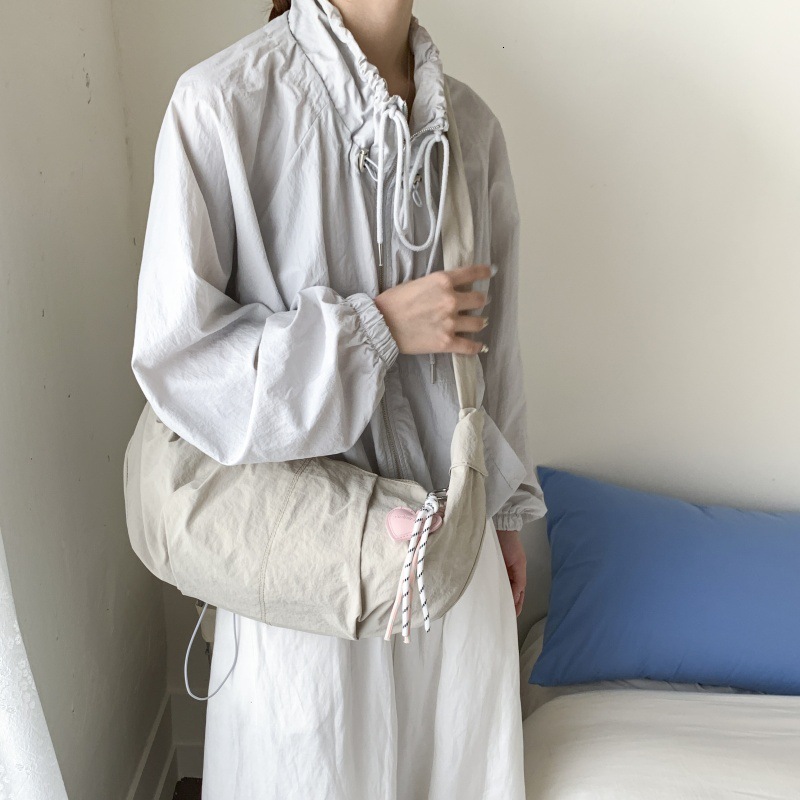 designer Nylon Dumpling Bag Large Capacity High-end 2025 New Korean Style Casual Crossbody Bag Simple Versatile Shoulder Bag for