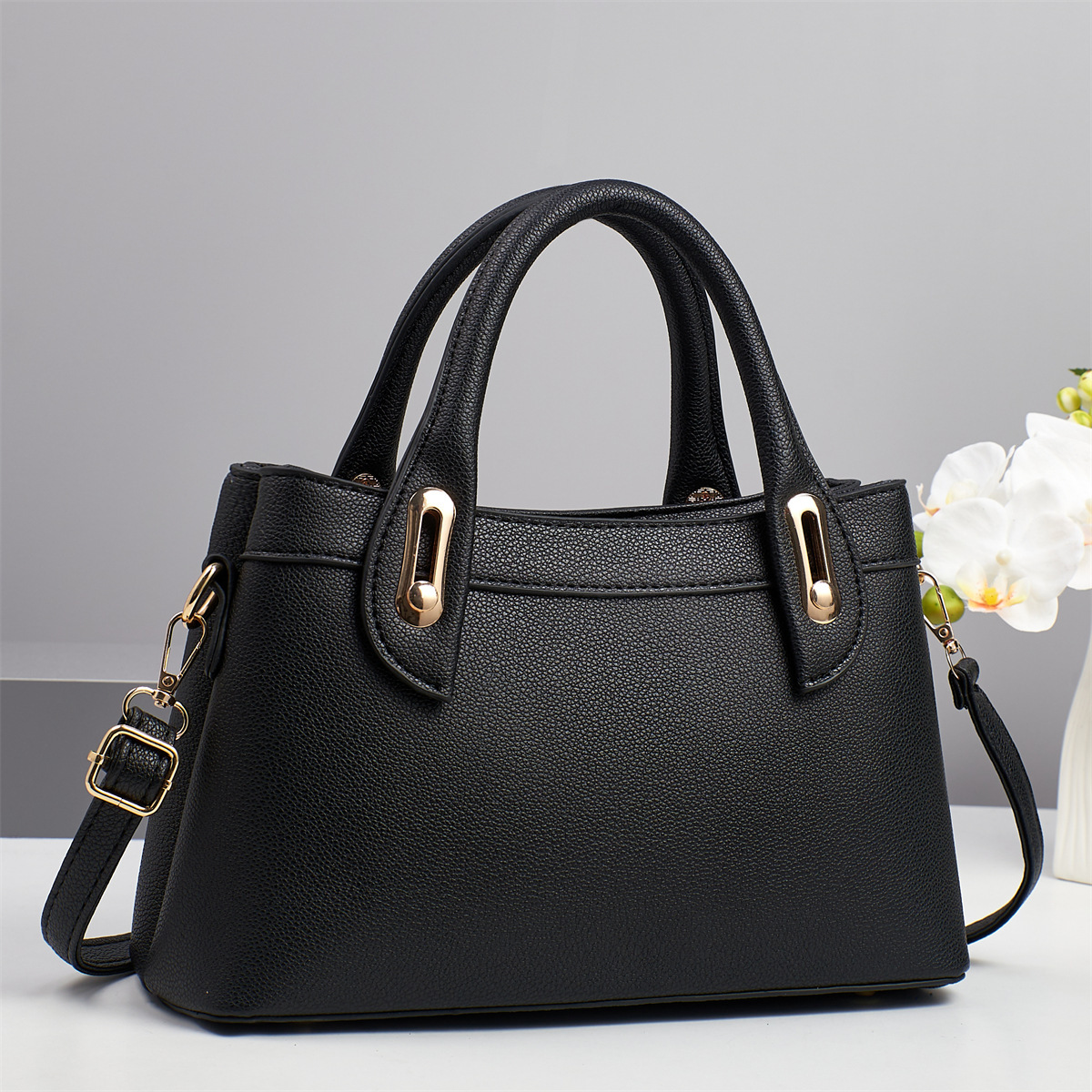 Luxury Brand Designer Bag Foreign Trade Simple Fashionable Elegant Solid Color Women's Shoulder Bag Large Capacity Stylish Handbag Patchwork Cros