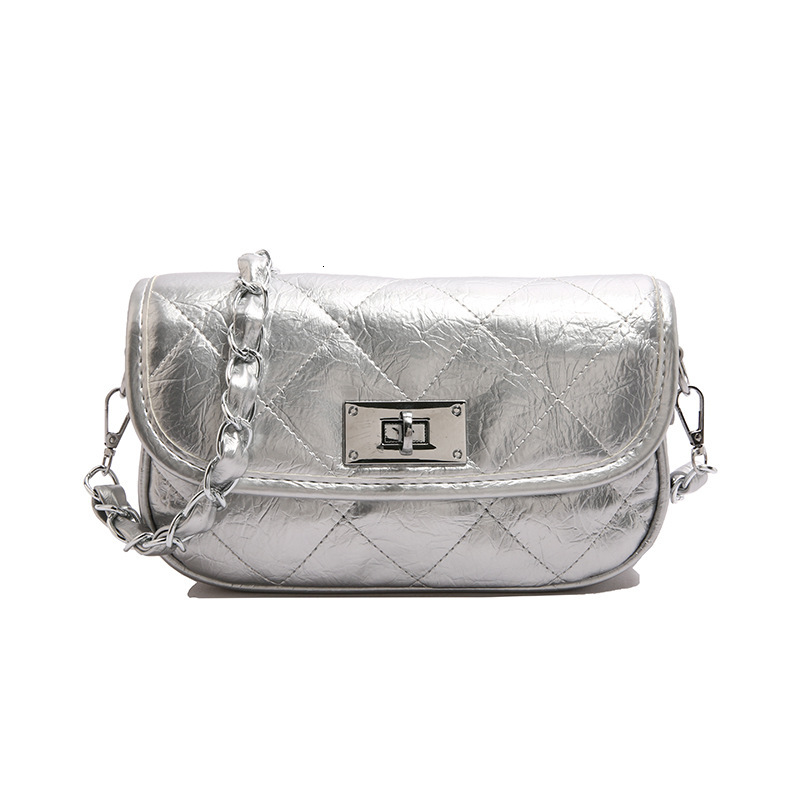 designer Quilted Embroidered Small Bag for Women 2025 New Fashion Versatile Underarm Small Square Bag Trendy Casual Chain Crossbody Bag