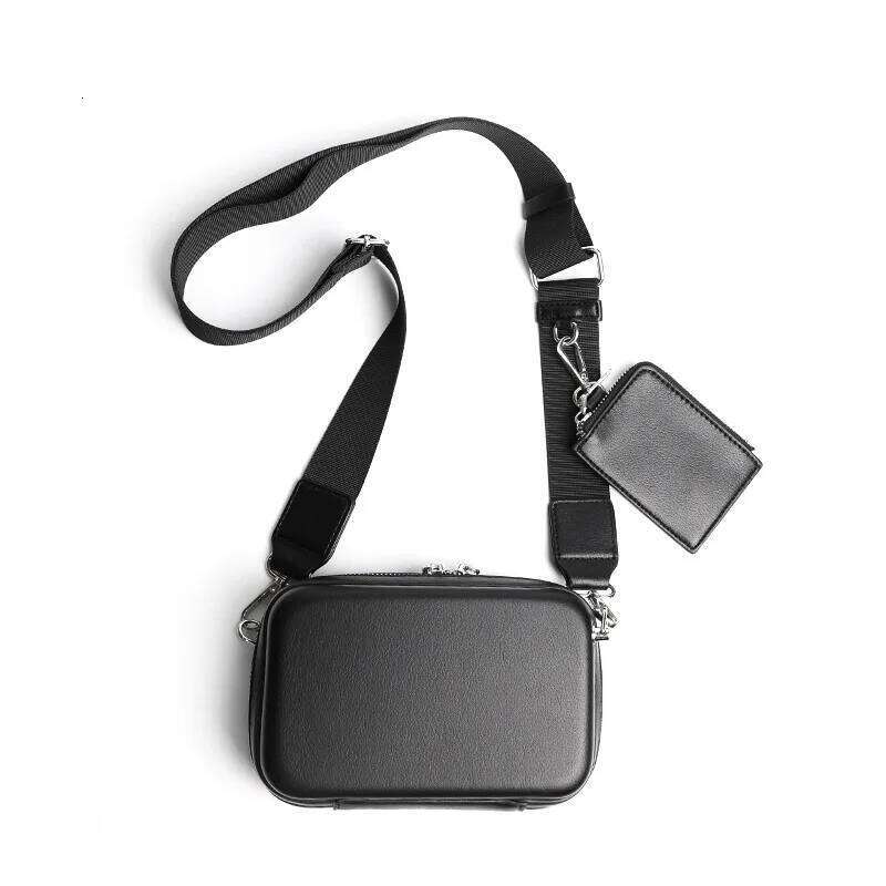 Fashion Box Shape Bags Brand Design Crossbody Shoulder Men Trendy 2 In 1 Small Square Bag Male Handbag