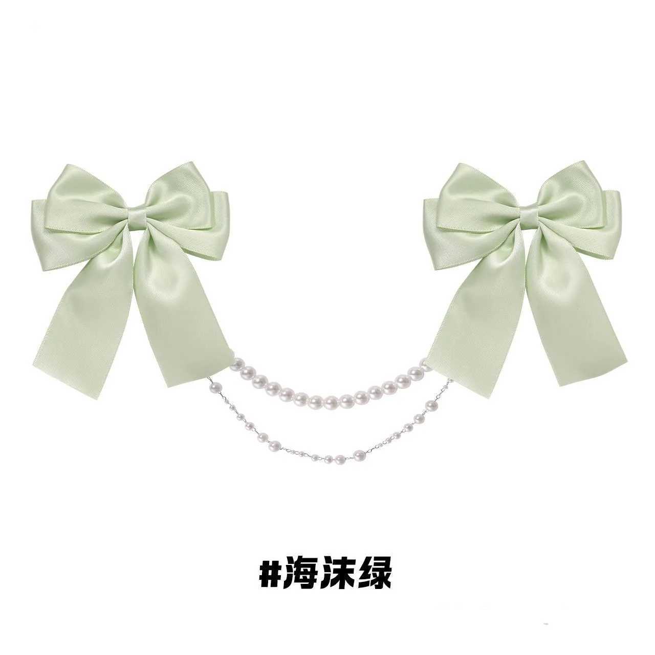 luxury Ita bag bow Detachable Pearl necklace Ita bags Accessories long streamers Ribbon Award Lolita gate knot XJ250607