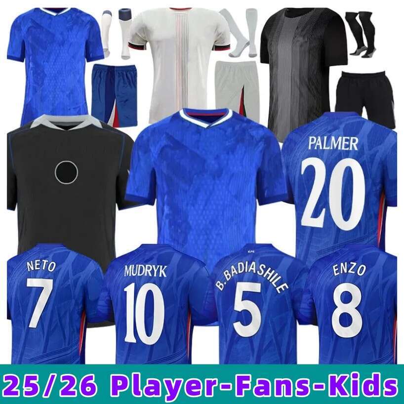 2025 2026 Disasi Fernandez DELAP Mudryk JAMES STERLING PALMER Caicedo Nkunku Jackson soccer jersey football shirt men kids sets SANCHO 2025 Pre match