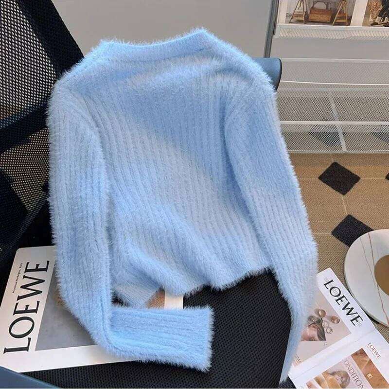 Y2k Bows Sweet Women Sweaters Autumn Winter Soft Elegant Short Pullovers Korean Fashion Solid Pull Femme Tops