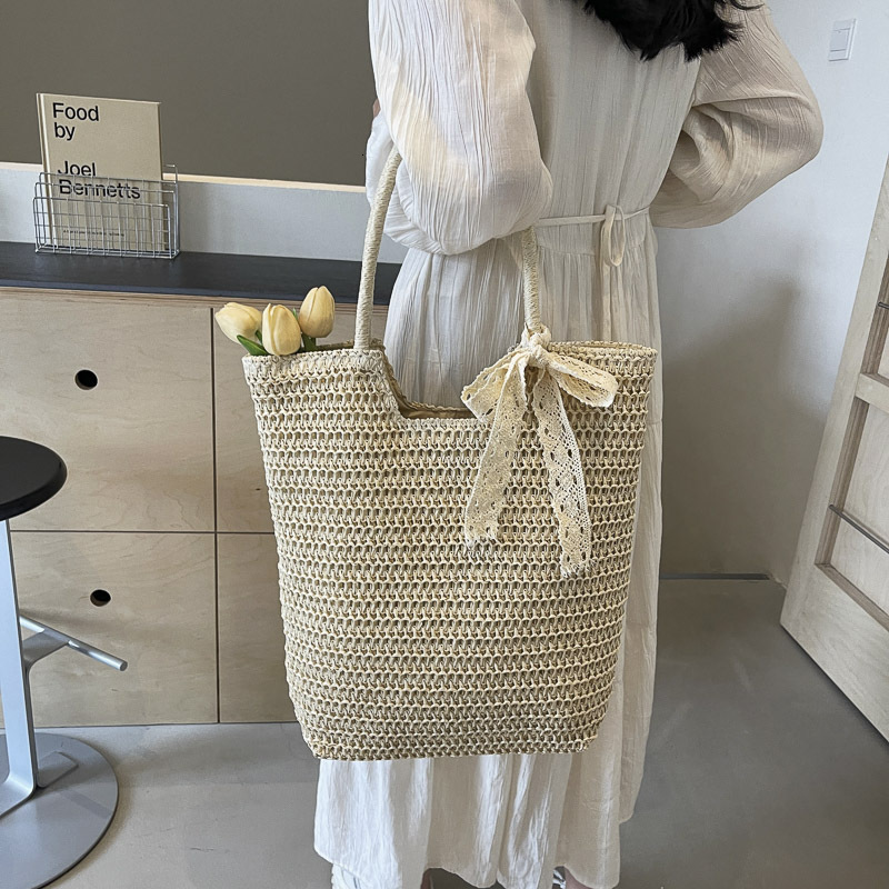 designer Summer Versatile Straw Bag for Women 2025 New Large Capacity Shoulder Tote Bag Beach Vacation Woven Beac