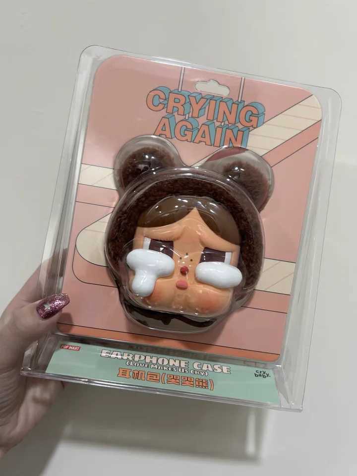 Original Labubu Anime Peripherals Crybaby Dimoo Date Day Headphone Bag Cute Hanging Accessory Headphone Case Girl Gifts Z250607