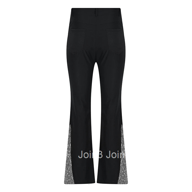 Mens Vintage Sequin Embellished Flare Jeans Retro Bell Bottoms with a Stylish Twist Perfect for Any Occasion and Season