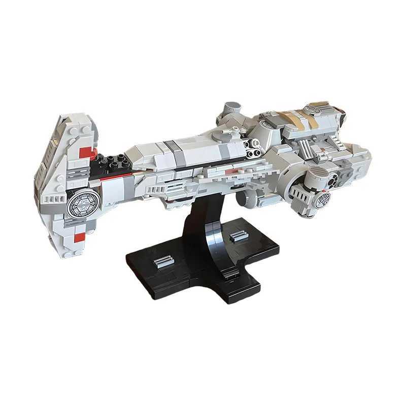 NEW MOC Starship Series Mid-Scale Hammerhead Corvette Model Building Blocks Spacecraft Brick DIY Set Christmas Gifts Kids Toys Z250607