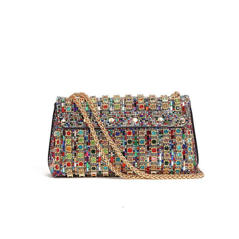 Hot Selling 2024 Shiny Full Diamond Evening Clutch Fashion Banquet Rhinestone Shoulder Crossbody Bag