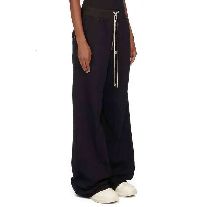 HKSH Spring New Dark RO Style Wide Leg Zipper Loose Straight Casual Pants For Men And Women Tide Chic Punk Fashion Cotton Hk0130