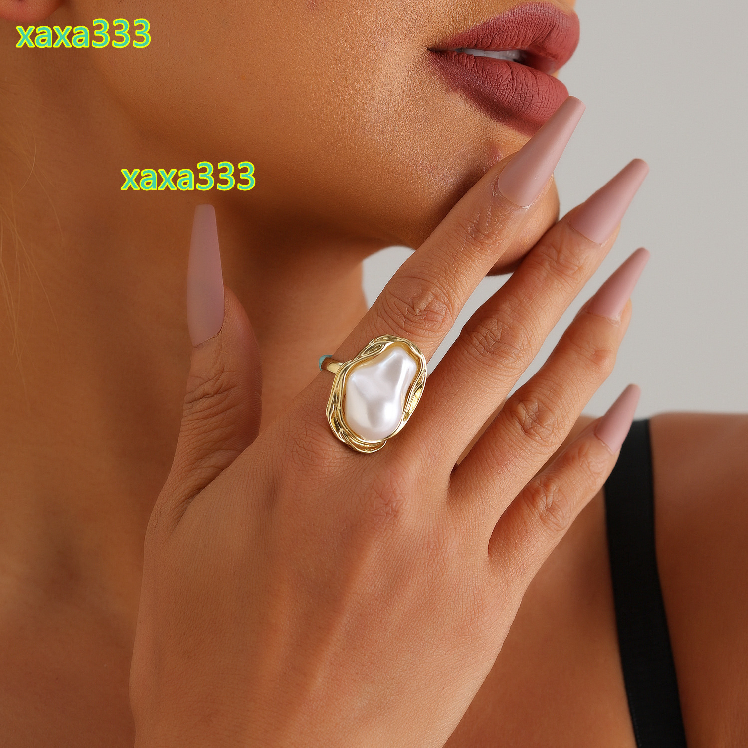 18K Gold Plated Summer Opening Simple Casual Jewelry Popular and Versatile Hawaiian Shell Ring
