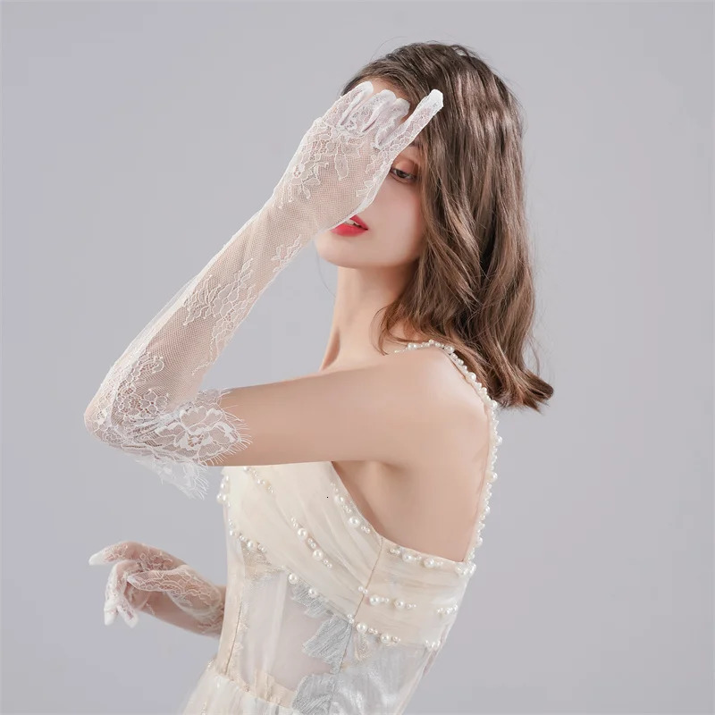 Wedding Dress Lace Long Gloves 250603