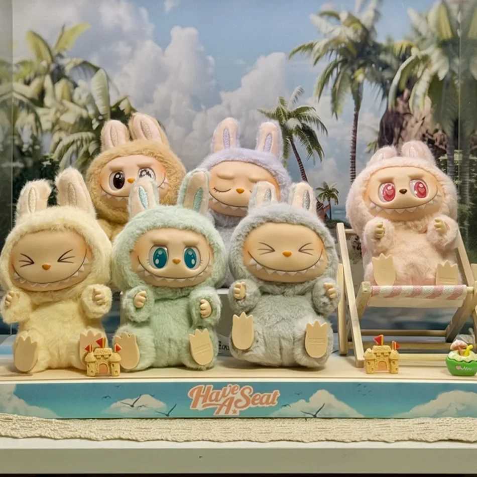 New Labubu v1 v2 Have A Seat Series BIG INTO ENERGY PVC Pendant Doll Model Kawaii The Monsters Blind Box Gift Labubu Macaron 3rd Z250607