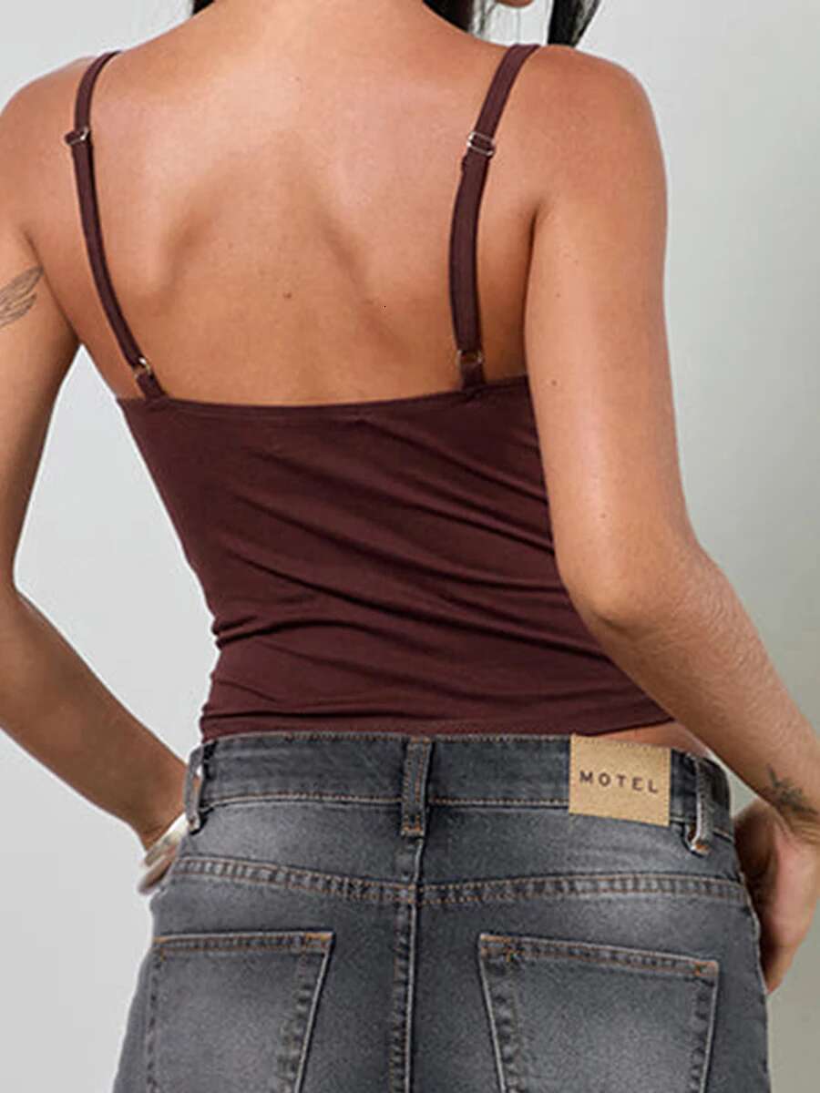 Womens Floral Print Spaghetti Strap Tank Top Sleeveless V-neck Backless Fit Summer Blouse for Beach Vacation Party