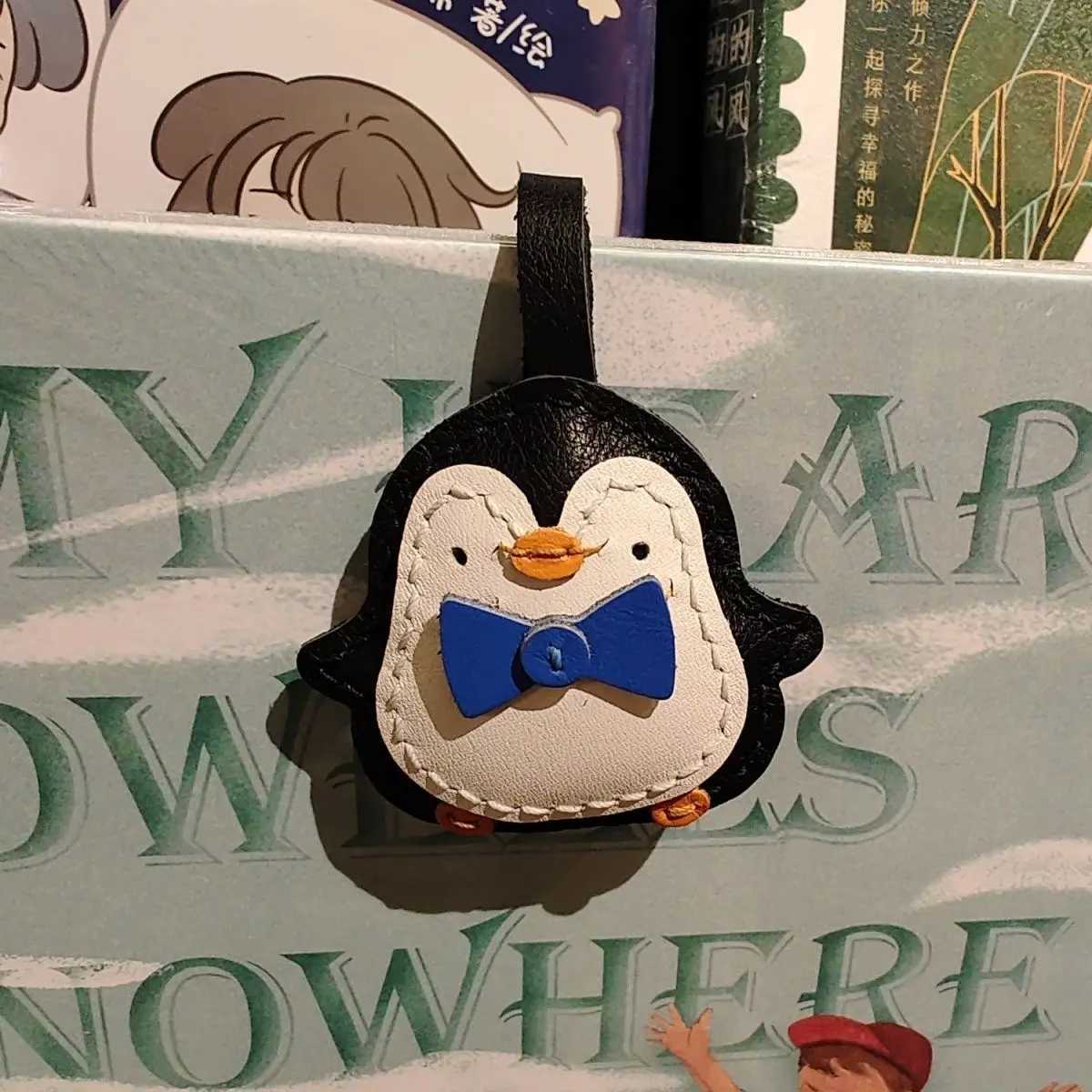 Genuine Leather Penguin Pendant High-grade Keychain Pendant Ruths Same Style Pendant Suitable For Phone Bag Accessories XJ250607