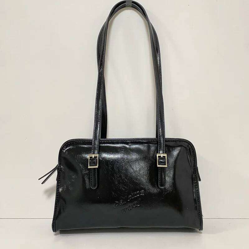 2025 New Fashion Ladies Single-Shoulder Large-Capacity Black Retro Crossbody Bag Luxurious Design Casual Women Handbag